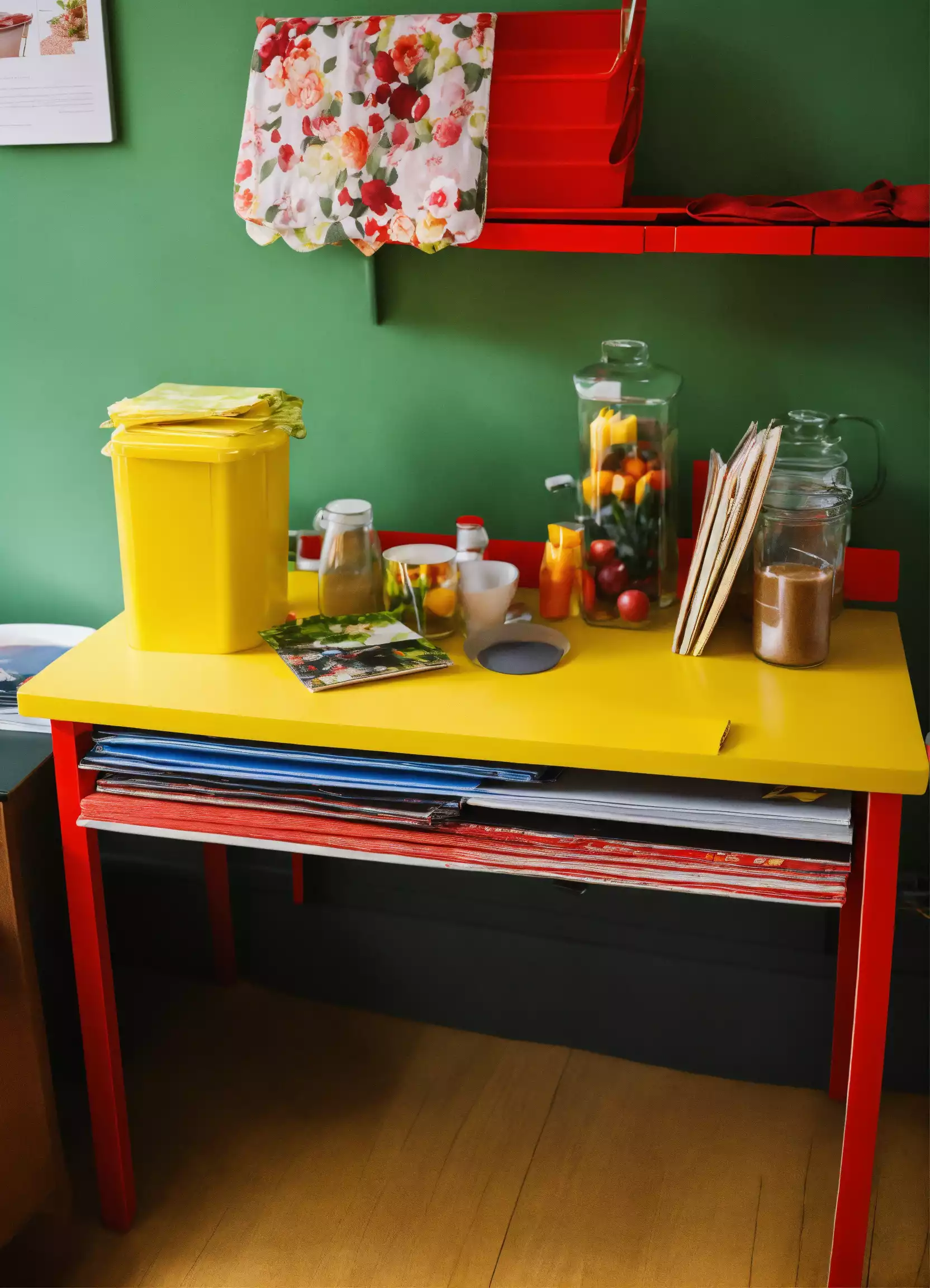 Collectie van aardepigmenten in poedervorm