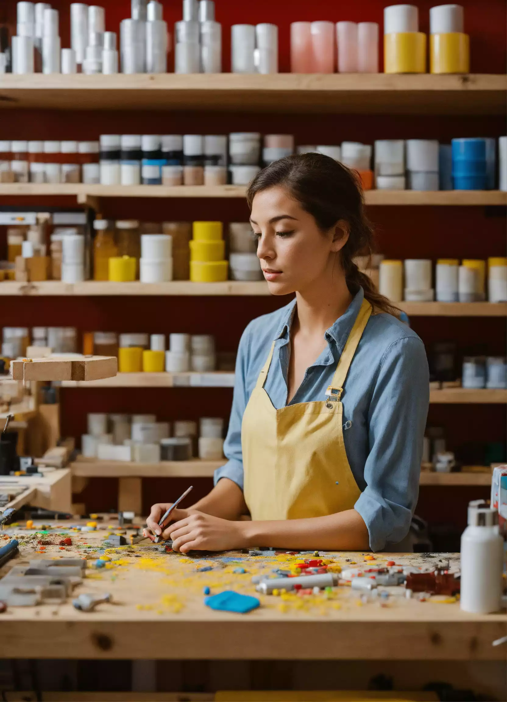 Zelfgemaakte onderzetters van kurk en touw